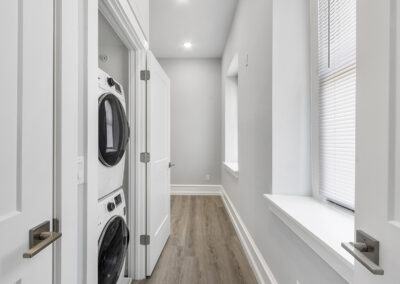 In-unit washer and dryer at Dickinson Lofts luxury lofts for rent in Grays Ferry